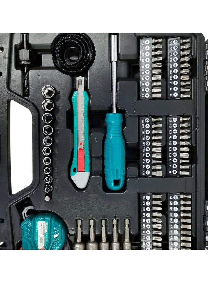 TOTAL 118 Pcs Accessories Set, Screwdriver Bits Drill Bit Set Hole Bits Set, Professional Repair Tool Set  THKTAC011182 - Image 4