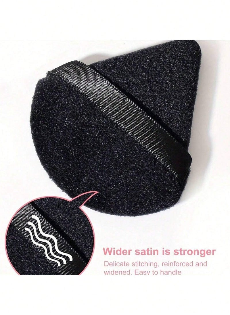 Shein - 3pcs Powder Puff Soft Face Triangle Makeup Puff for Loose Powder Body Cosmetic Foundation Sponges Beauty Blender Makeup Tool Multicolors - Image 1