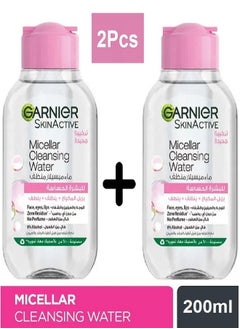 Garnier 2Pcs Skin Active Micellar Cleansing Water Classic 100ml+100ml  - Image 1