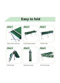 BJM Adult Camping Bed, Comfortable Heavy Duty Military Army Style Foldable Sleeping Tent Bed with Carrying Bag  - Image 3