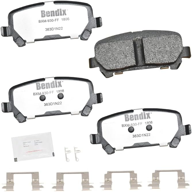 Bendix Fleet Metlok MKD1806FM Semi-Metallic Rear Brake Pads for Chevrolet Colorado 2020-2015, GMC Canyon 2020-2015 - Image 2