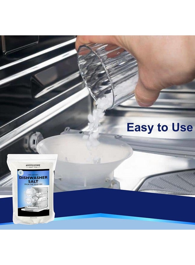 Aromasong Dishwasher Salt 5 LB - 100% Natural Water Softening Agent Compatible with Bosch, Miele, Whirlpool, Thermador and More... For Cleaner Dishes & Washer Reactivation (packaging may vary) - Image 3