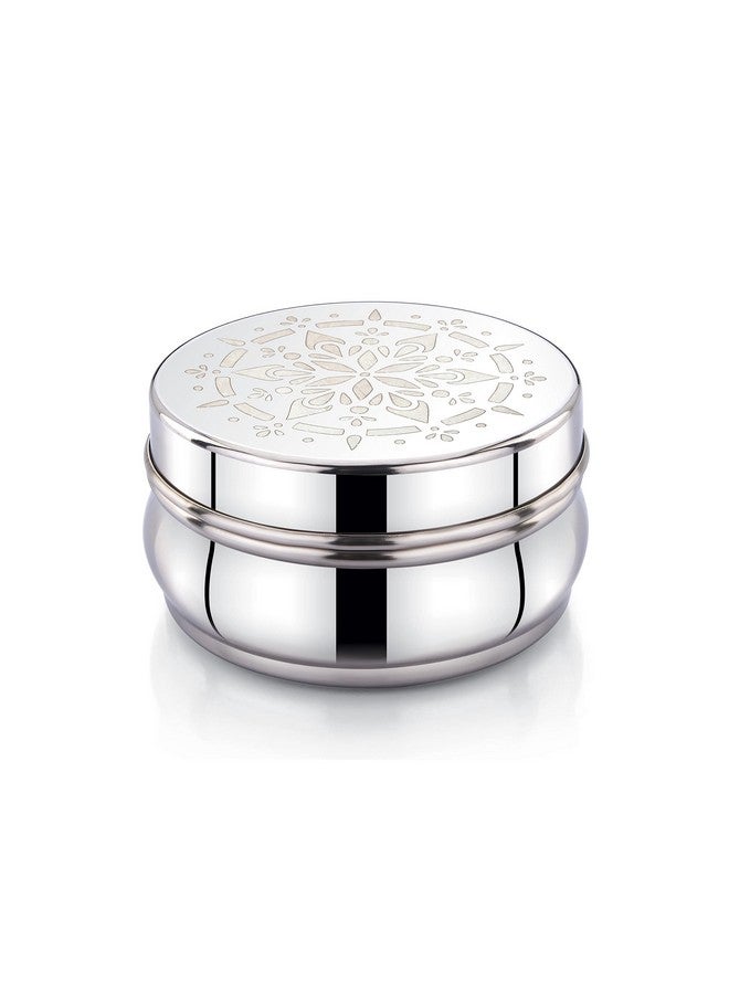 Expresso Stainless Steel Small/Mini Box Dabba/Container/Storage Box, Laser Design, Set of 6 (150 Ml) - Image 2