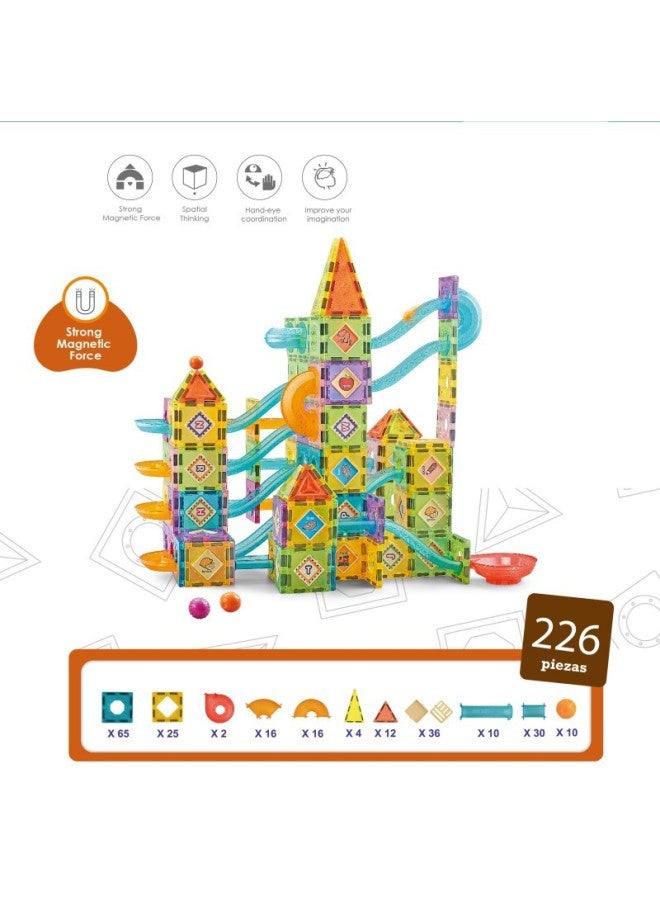 Color Window Magnetic Slide Building Blocks Toy DIY Assembled Magnetic Parking Lot Space Early Education Puzzle Development-Specifications:1157 Magnetic Rod Engineering Vehicle 100pcs  - Image 5