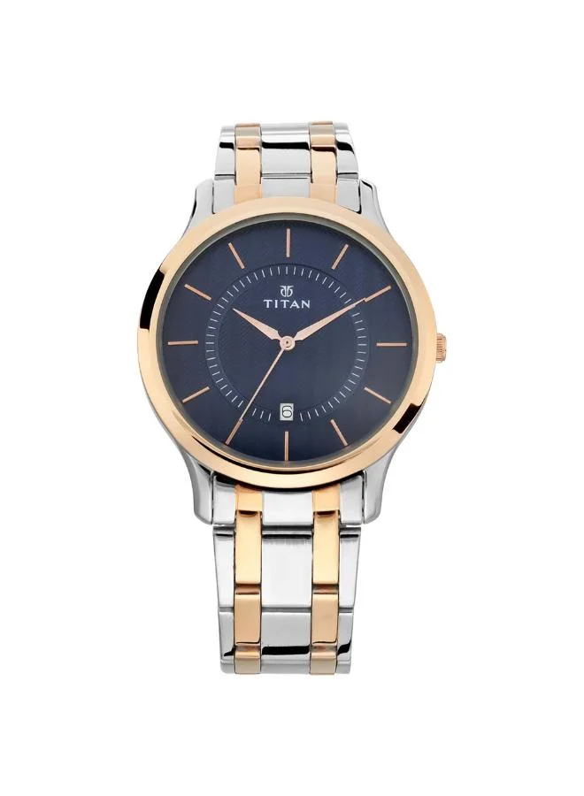 تيتان Men Analog Display Watch With Two Toned Stainless steel Strap - 1825KM01