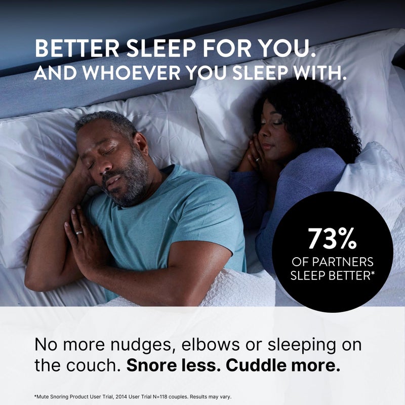 Rhinomed Mute Nasal Dilator Snoring Solution | Medium 3 Pack | Snore Less & Sleep Better | Nasal Strip Alternative | Comfortable Breathing Aids for Better Sleep & Improved Airflow - Image 4
