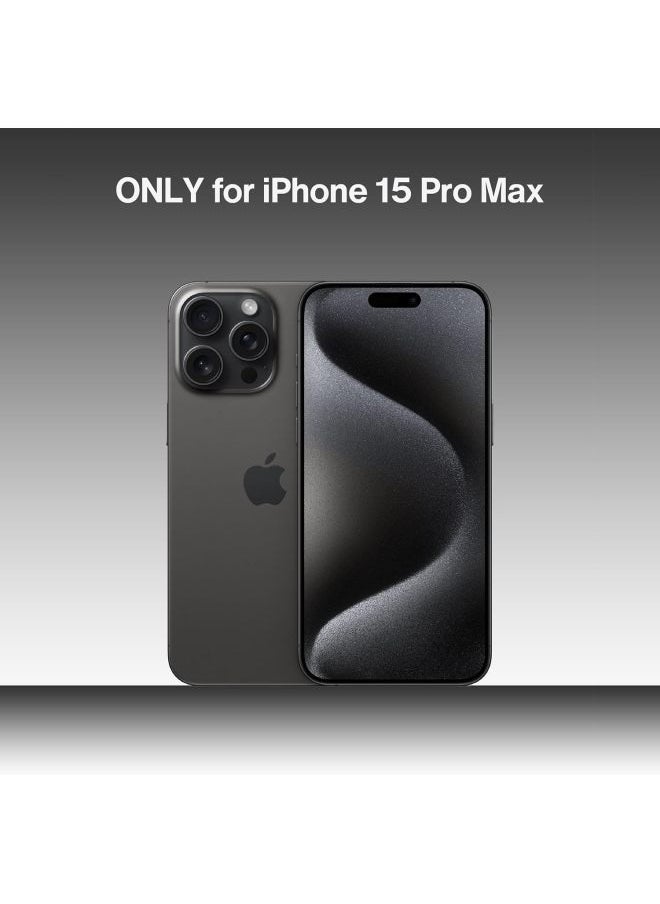 ميـاو غاضب - حافظة هاتف AM فارغة لهاتف iPhone 15 Pro Max (فقط) متوافقة مع MagSafe بوزن 22 جرام خفيفة الوزن وتبديد الحرارة وحماية وافرة من البولي كربونات غطاء مخرم سائل مضاد للسقوط وبساطة ممتازة وسهلة التركيب (تغليف صديق للبيئة فضي لامع + وردي) - Image 1