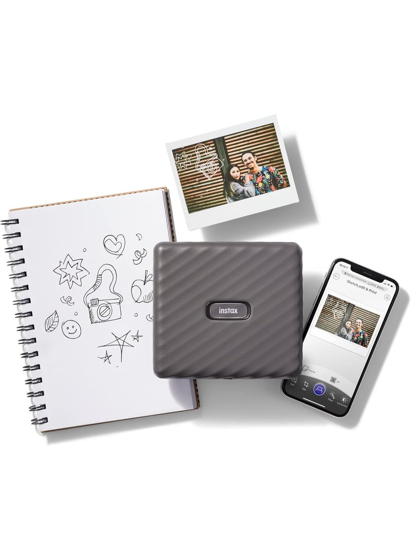 Instax Link Wide Smartphone Printer (Mocha Gray) - Image 5