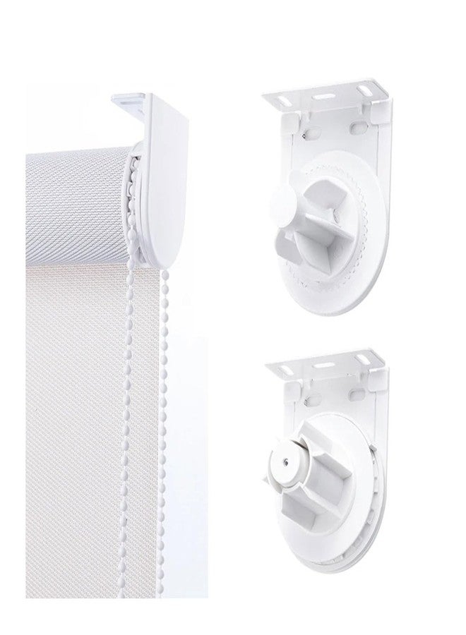 BOLAIEN 38mm Roller Blind Clutch Replacement Parts Bracket Blind, Roller Shade Cltuch with Metal Brackets & Bead Chain Shade Hardware Accessories (White) - Image 1