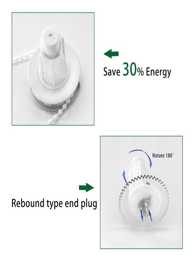 BOLAIEN 38mm Roller Blind Clutch Replacement Parts Bracket Blind, Roller Shade Cltuch with Metal Brackets & Bead Chain Shade Hardware Accessories (White) - Image 5