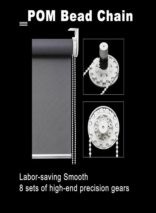 BOLAIEN 38mm Roller Blind Clutch Replacement Parts Bracket Blind, Roller Shade Cltuch with Metal Brackets & Bead Chain Shade Hardware Accessories (White) - Image 2