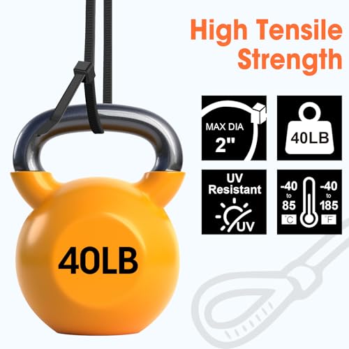 YesBes 2000 PCS Zip Ties 8 Inch, Cable Ties 40lbs Tensile Strength, Black Zip Ties for Indoor and Outdoor Use, UV Resistant Wire Ties - Image 3