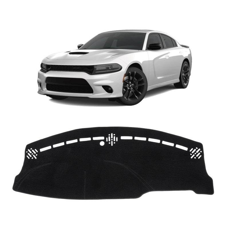 KUST Car Dash Cover for Dodge Charger 20112022 2023 Left Hand Driving Polyester Dashboard Cover NonSlip Center Interior Accessories for Charger Custom Fit Dash Mat Sunshade No Glare Black