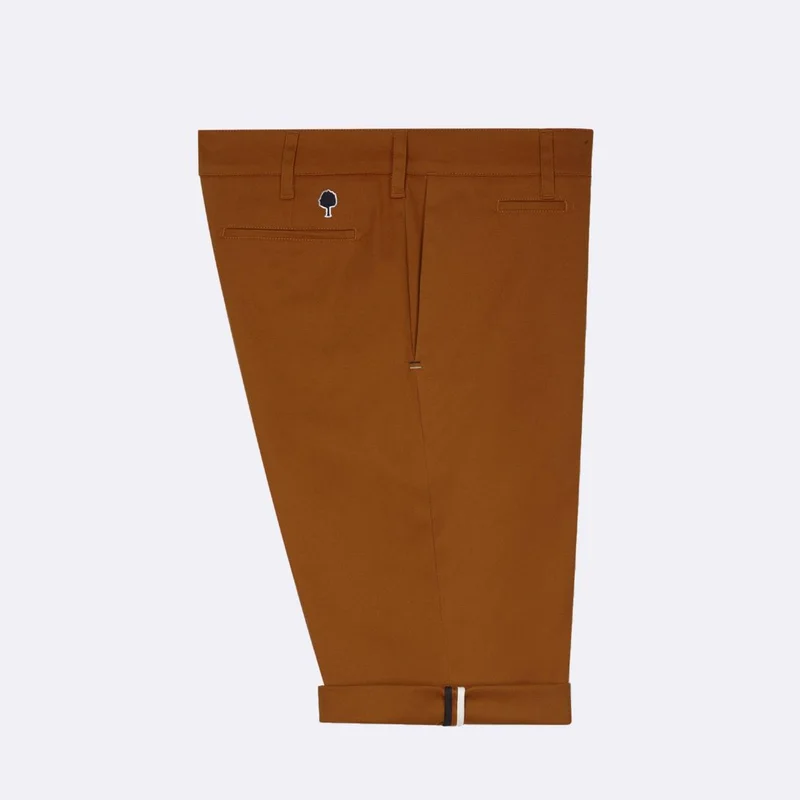 Faguo Saulieu Brown Cotton Shorts