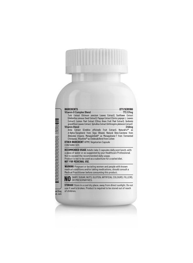 Unived Wholefood Multivitamin for Men | Plant-Based Multivitamins A, B-Complex, C, D3, E, & K2-7 | 100% Natural, Wholefood Plant Based | 60 Capsules - Image 4