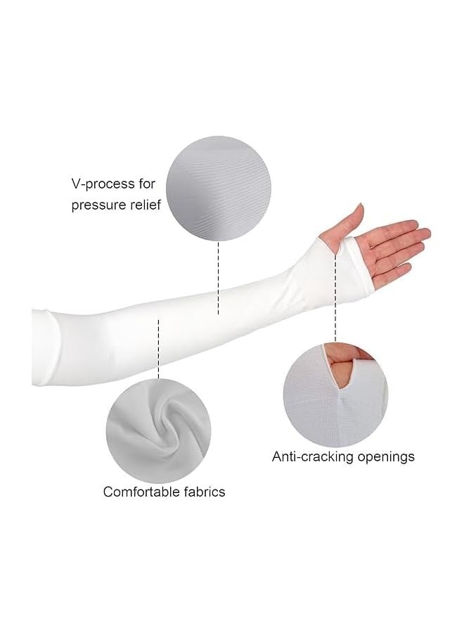 PROMASS Arm Sleeves with Thumb Hole, Protection Cooling Arm, Sleeves Compression, Women Men Summer Sun Arm Cover Sleeves, Tattoo Cover for Sports Workouts Cycling Driving (Pack of 3) - Image 2