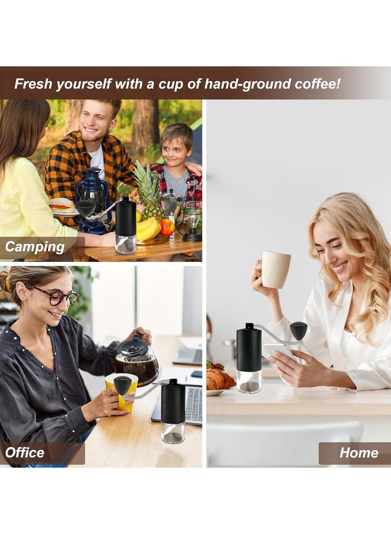 TDAO Manual Coffee Grinder with Stainless Steel Burr Black - Image 5