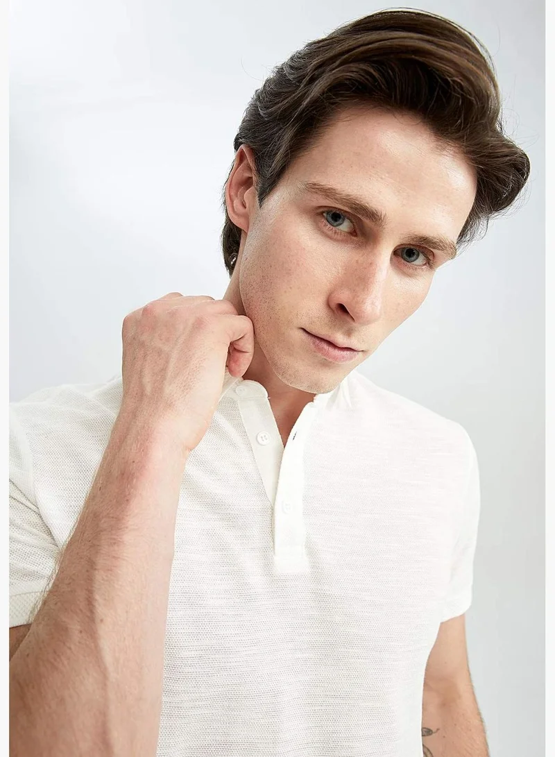 DeFacto Slim Fit Short Sleeve Polo Shirt