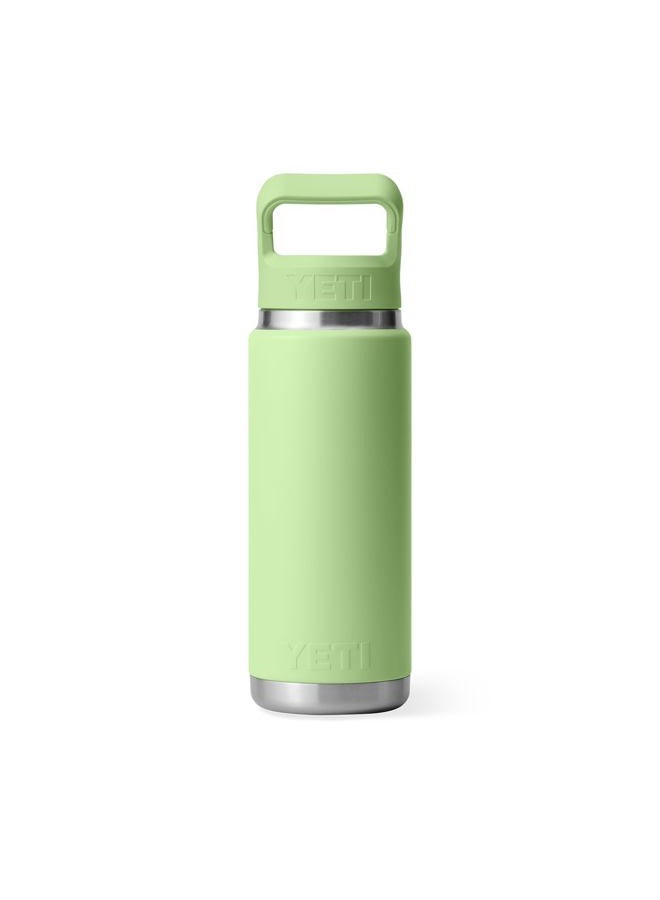 YETI Rambler 26 oz Bottle, Vacuum Insulated, Stainless Steel with Color Matching Straw Cap, Key Lime - Image 5