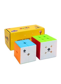 Cubelelo Drift 2x2 & 3x3 Premium Gift Box | 2-in-1 Puzzle Game Set | Double The Challenge, Twice The Fun | Ultimate Value Saver Combo | Beginner Startup kit | Toy for Children Kids & Adults