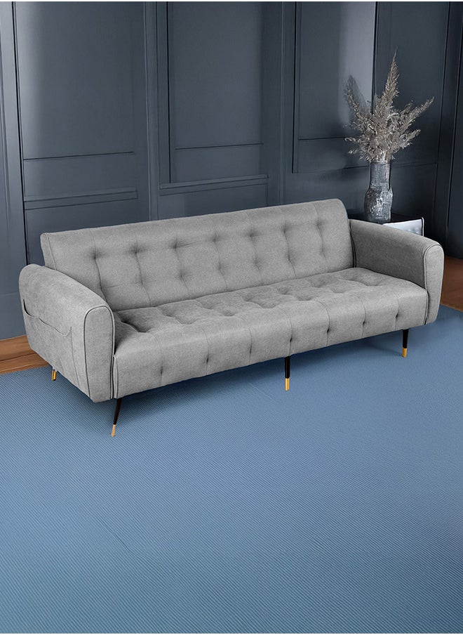SleepEase | 2 In 1 Sofabed Linen Upholstered - Light Grey