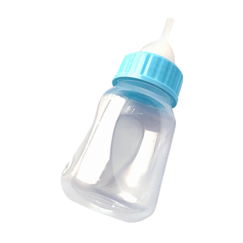 Blue Kitten Nursing Bottles 2 Pack with Scale for Controlled Feeding Newborn Kittens and Puppies - Image 2
