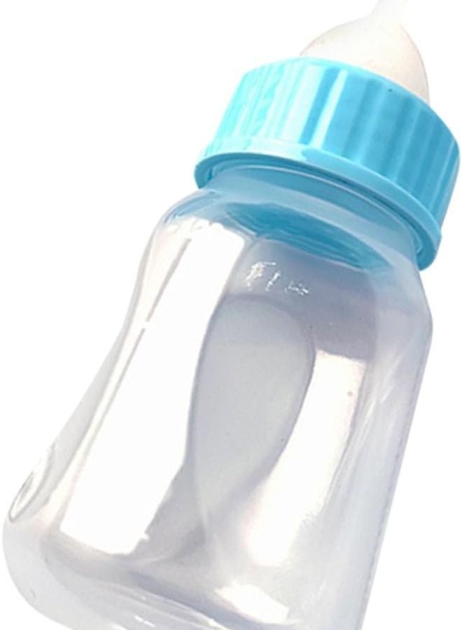 Blue Kitten Nursing Bottles 2 Pack with Scale for Controlled Feeding Newborn Kittens and Puppies - Image 1