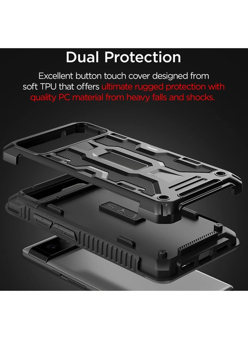 VRS Design Terra Guard for Google Pixel 6 Case Cover - Matte Black  - Image 2