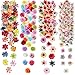 Cindeer Cindeer 217 Pieces Flower Mini Silk Heads Fake Rose Daisy Faux Flowers for Crafts Rose Flowers Plum Blossom Heads  - Image 2
