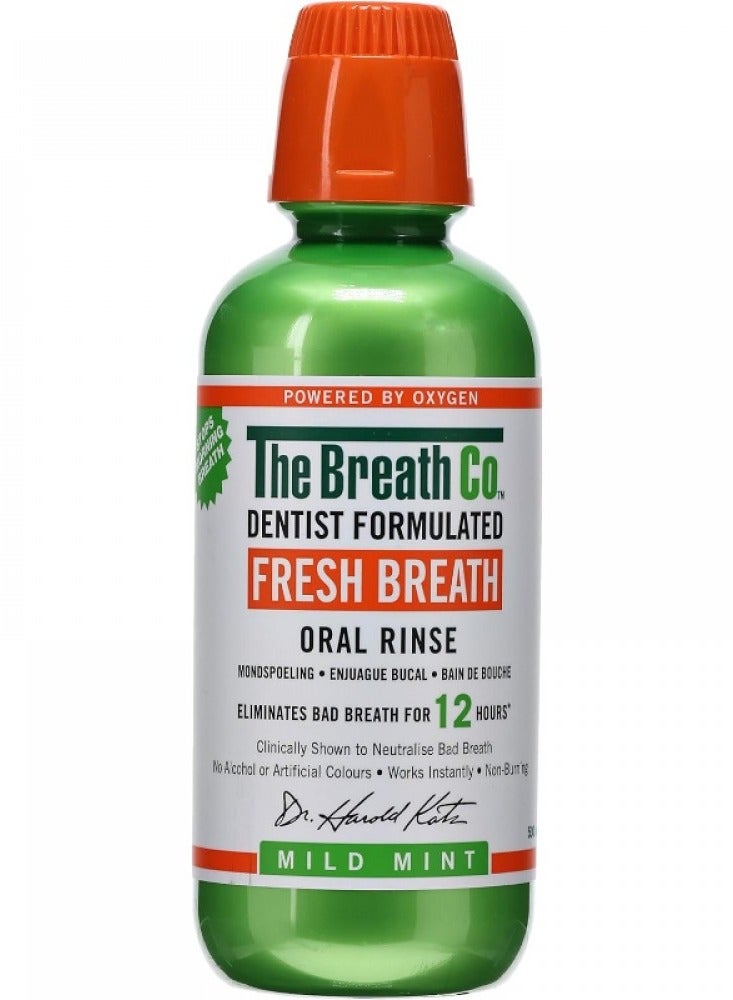 Therabreath Fresh Breath Mouthwash Mild Mint 500ml