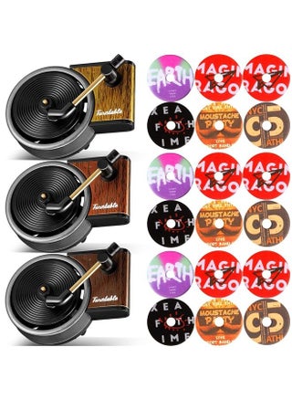 3 Pieces Air Freshener Record Player, Car Vent Clip Car Fragrance Diffusers Clips in Retro Style, 18 Pieces Aromatherapy Tablets Aromatherapy Replacement Pads for Car Diffuser - pzsku/ZD2C9C582FCF38029F96FZ/45/_/1681637003/765eb984-b403-4eba-aaed-02d315ee7be7
