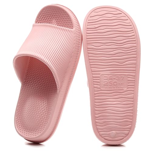 Crazy Lady Cloud Slippers for Women and Men Indoor & Outdoor Pillow Slippers Non Slip Quick Drying Shower Slides Bathroom Sandals Light Weight EVA Platform Environmental Friendly Casual Shoes, - Image 1
