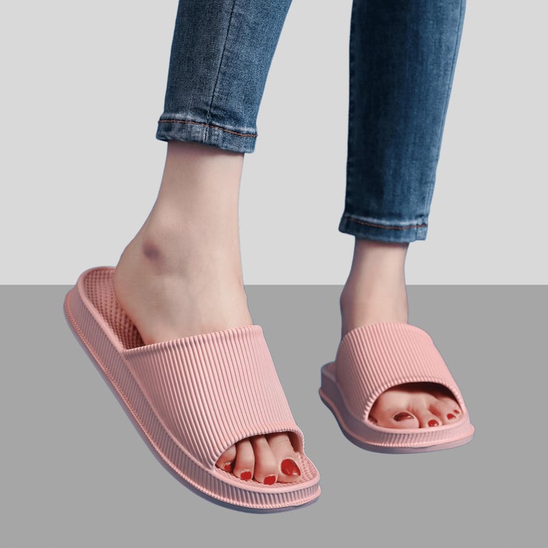Crazy Lady Cloud Slippers for Women and Men Indoor & Outdoor Pillow Slippers Non Slip Quick Drying Shower Slides Bathroom Sandals Light Weight EVA Platform Environmental Friendly Casual Shoes, - Image 3