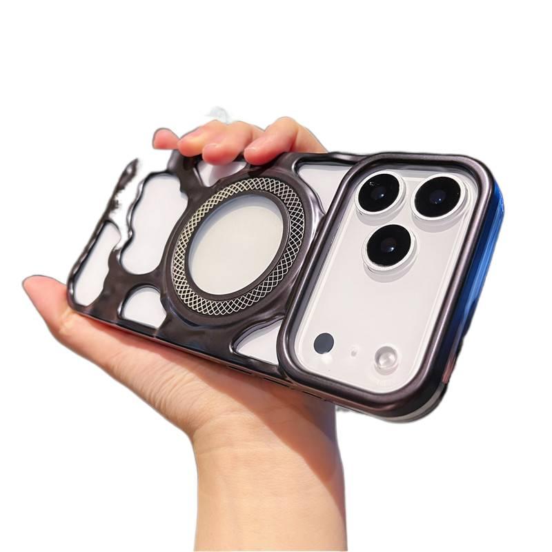 TPU MagSafe Case for iPhone 14 / 14 Plus / 14 Pro / 14 Pro Max with Shockproof and Drop Protection plus Shockproof plus Strong Magnetic plus Heat Dissipation in Black - Image 1
