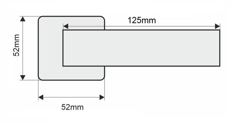 Shrida Modern Zinc & Stainless-Steel Door Handle Set – Premium Lever Design on Rose Plate | Satin Silver Finish | Includes Keyhole Covers, Screws & Allen Key | Model 358 - Image 4