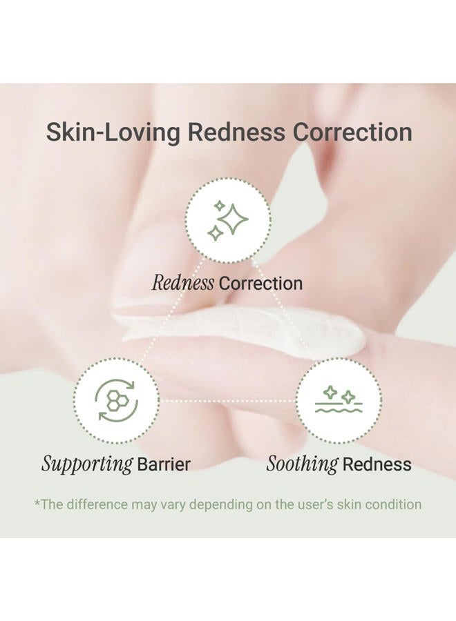 Meebak Cica Redness Solution Lite – Green Color Correcting CC Cream for Redness Relief w/Niacinamide & Centella Asiatica, Korean Tone Up Cream, Tinted Moisturizer for Sensitive, Fair to Medium Skin - Image 4
