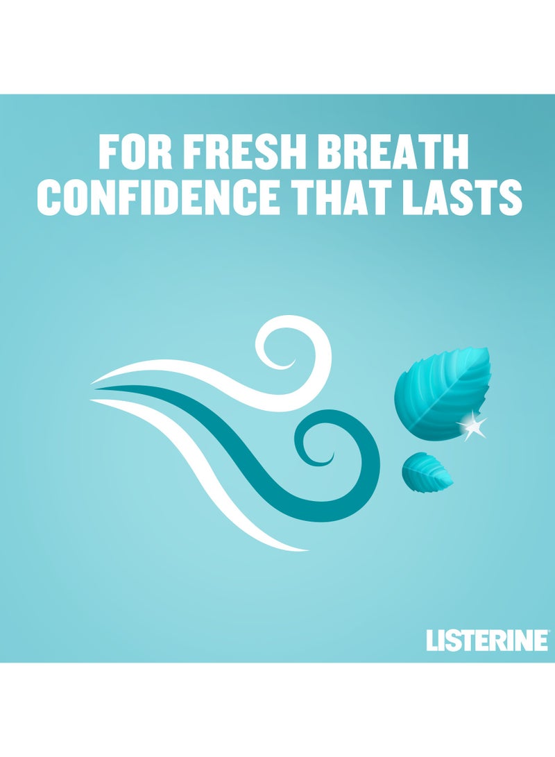 Listerine Cool Mint Daily Mouthwash Milder Taste Mint Flavour 2 x 250ml - Image 3