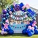 yeewaka Blue pink purple Balloon Garland Kit with Hawaii Ohana theme birthday banner plam tree mylar balloons for Summer Tropical aloha cartoon birthday party gender reveal Baby shower decorations - Image 3