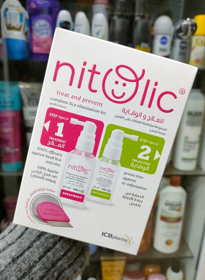 Nitolic Treat And Prevent Complete Lice Elimination Kit 50Ml + 50 Ml - Image 3