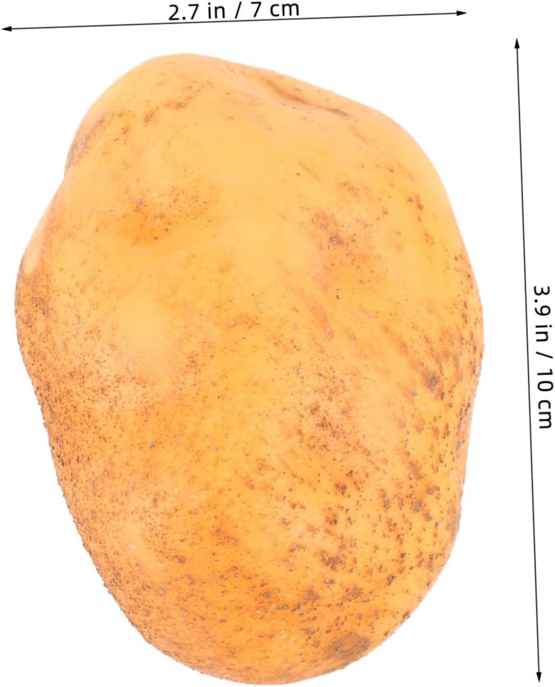 4pcs Simulated Potato Vegetables Realistic Potatoes Artificial Vegetables Realistic Food Props Artificial Small Pumpkins Artificial Fruit Harvest Lifelike Veggies Fake Food Orange - Image 2