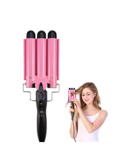 Semme Hair Curling Roll Ceramic IronTemperature Adjustable Portable 3 Barrels 4 Size Iron Wand Curler DIY Curly Hair Styling Tools28mm 