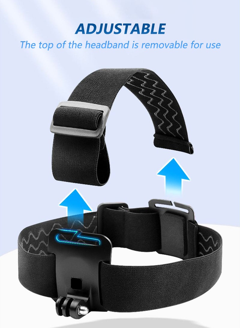 Head-Mounted Mobile Phone Holder, First-Person View Video Outdoor Live Shooting Bracket,Head-Mounted Strap Phone Clip for iPhone Samsung Smartphones and GoPro Action Camera  - Image 5
