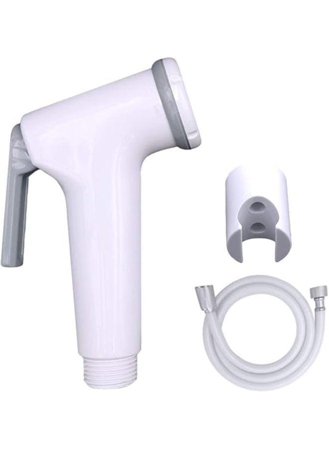 Uni flo Shattaf Set - Handheld Bidet Sprayer for Toilet with Hose and Wall Holder - Made in UAE