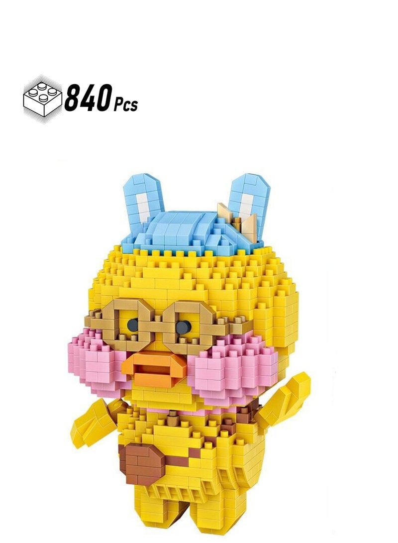 840pcs Little Yellow Duck Model Set Building Blocks Leisure Stress Relief Assembly Toys Children Adult Home Decorations - Image 1