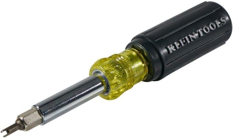 Klein Tools 32527 Multi-Bit Screwdriver/Nut Driver - 11-in-1 with Phillips, Slotted, Square, and Schrader Bits - Image 5