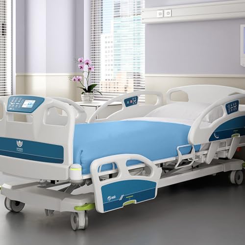 Avalonbedding Avalon Bedding Hospital Blankets Twin Size, 100% Cotton Lightweight General Hospital Blanket 90x70 Inches (Blue) - Image 5