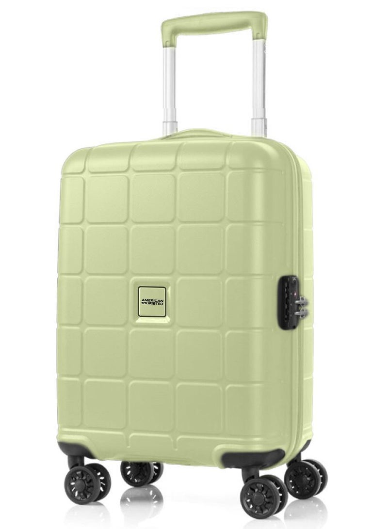 AMERICAN TOURISTER hundo suitcase, 2pc set (55 + 81 cm), 4 spinner wheels, hard top, polypropylene, frozen matcha|spacious interior|duosaf™ security zipper|tsa combination lock - 3 years international warranty - Image 2