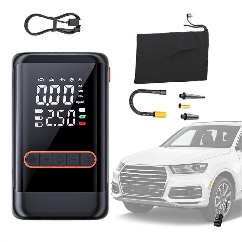 Portable Tire Inflator 6000mAh Type-C Dual-Powered - Ultra-Portable 4.3 X 3.3 X 1.9 Inches Cordless Air Compressor for Roadside Emergencies, Home DIYers and Sports Gear Inflation - Image 5