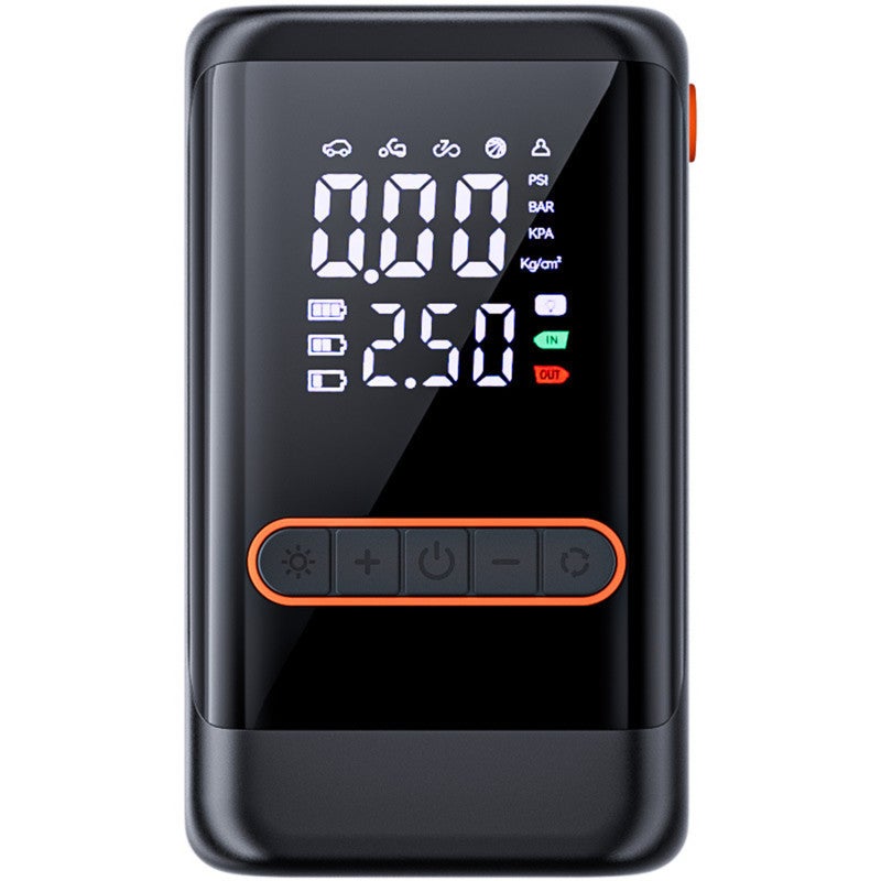 Portable Tire Inflator 6000mAh Type-C Dual-Powered - Ultra-Portable 4.3 X 3.3 X 1.9 Inches Cordless Air Compressor for Roadside Emergencies, Home DIYers and Sports Gear Inflation - Image 4