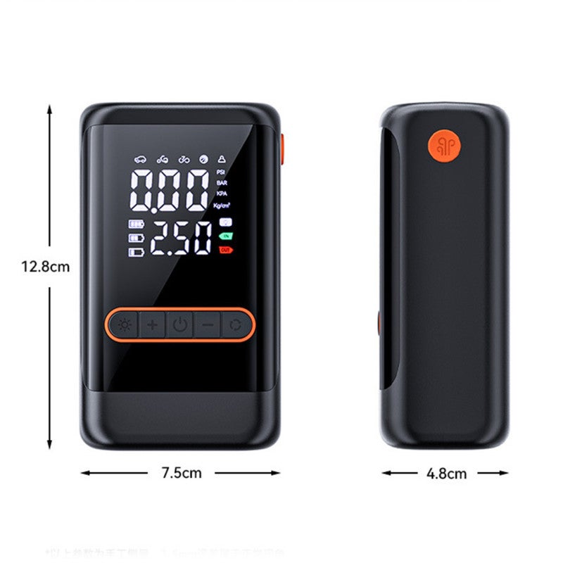 Portable Tire Inflator 6000mAh Type-C Dual-Powered - Ultra-Portable 4.3 X 3.3 X 1.9 Inches Cordless Air Compressor for Roadside Emergencies, Home DIYers and Sports Gear Inflation - Image 2